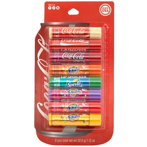 Lot de baumes à lèvres boissons Coca-Cola® Lip Smacker® - Lot de 8