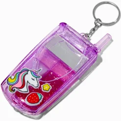 Lot de gloss portable à clapet licorne Y2K violet