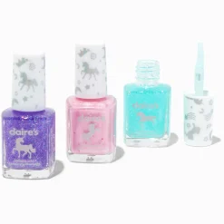 Lot de vernis à ongles parfumés à paillettes licorne - Lot de 3