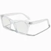 Lunettes à verres transparents rétro holographiques