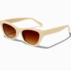 Lunettes de soleil œil de chat couleur ivoire