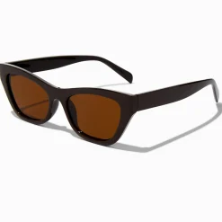 Lunettes de soleil œil de chat marron