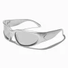 Lunettes de soleil Racer couleur argentée