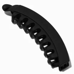 Matte Black Banana Hair Claw