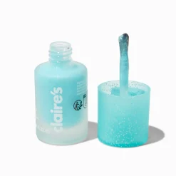Matte Effect Vegan Nail Polish - Mint Glitter