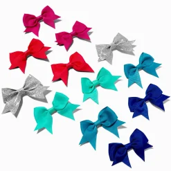 Mini barrettes à nœud tons de bijoux Claire's Club - Lot de 12
