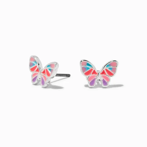 Mini clous d'oreilles papillon qui changent de couleur en réaction aux UV