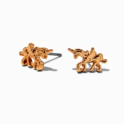 Mini clous d'oreilles Pégase couleur dorée