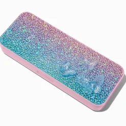 Mini palette de maquillage bling-bling papillon