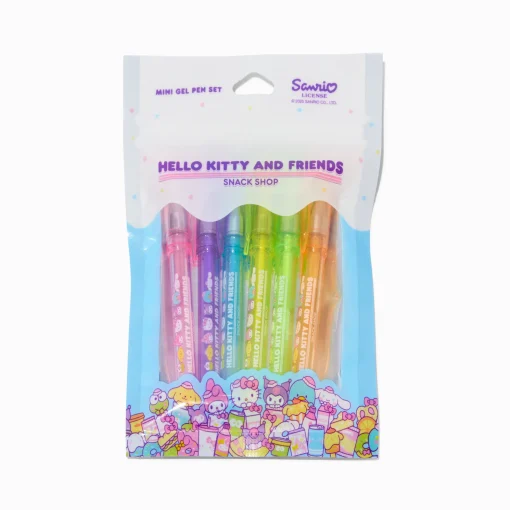 Mini stylos gel Boutique de snacks Hello Kitty® And Friends- Lot de 6