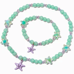 Parure de bijoux perlés étoile de mer Claire's Club - Lot de 2