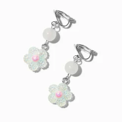 Pendantes à clip marguerites blanches qui changent de couleur en réaction aux UV