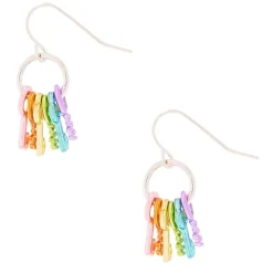 Pendantes avec clés arc-en-ciel 2,5 cm