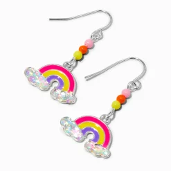 Pendantes 2,5 cm à billes arc-en-ciel