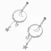 Pendantes 8 cm anneaux célestes délicates