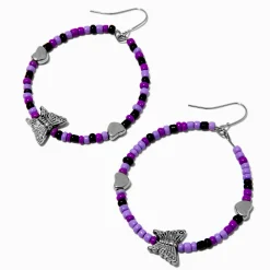 Pendantes 5 cm bracelet d’amitié papillon violet