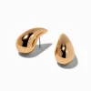 Pendantes 2,5 cm gros haricot couleur dorée
