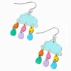 Pendantes 2,5 cm nuage arc-en-ciel