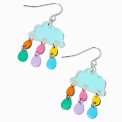 Pendantes 2,5 cm nuage arc-en-ciel