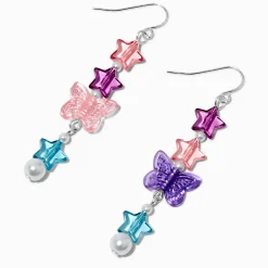 Pendantes 5 cm papillon perlées