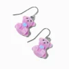 Pendantes nounours roses duveteuses
