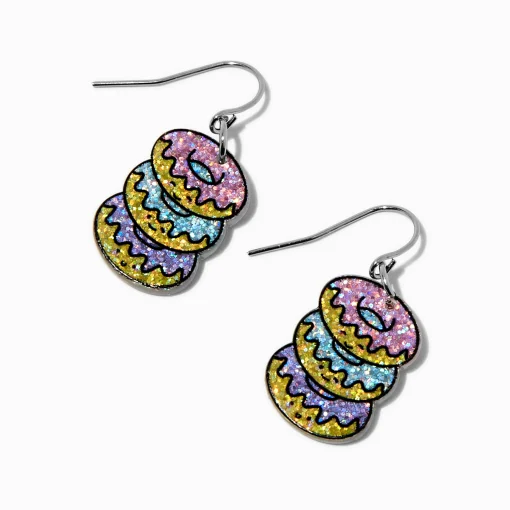 Pendantes pile de donut acrylique brillantes