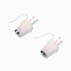 Pendantes thé aux perles 1,5 cm rose