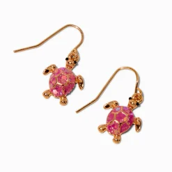 Pendantes tortue roses