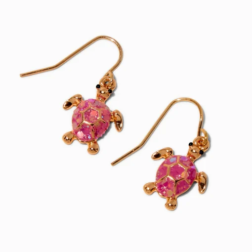 Pendantes tortue roses