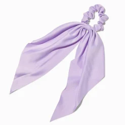 Petit chouchou foulard satiné lilas