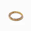Piercing de nez avec strass 1,0 mm titane couleur dorée