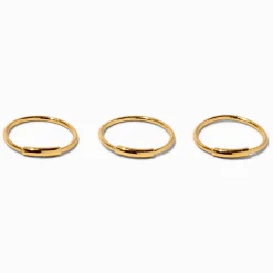 Piercings de nez barre 0,6 mm couleur argentée et couleur dorée - Lot de 3