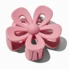 Pince à cheveux fleur ajourée mauve