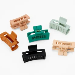 Pince à cheveux rectangulaire - Lot de 6