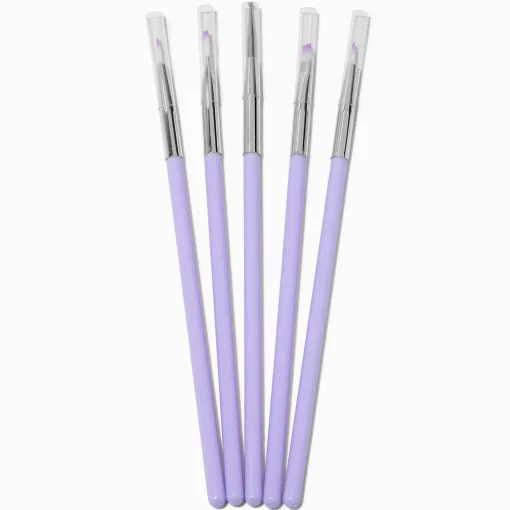 Pinceaux Nail Art violets — Lot de 5