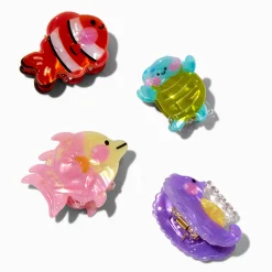 Pinces à cheveux vie aquatique Claire's Club - Lot de 4