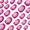 Pink Radiating Heart Stiletto Press On Vegan Faux Nail Set - 24 Pack