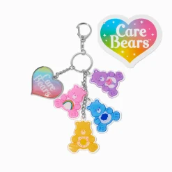 Porte-clés à breloques multiples arc-en-ciel Bisounours™