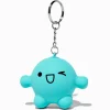 Porte-clés balle anti-stress homme bleu clin d'œil