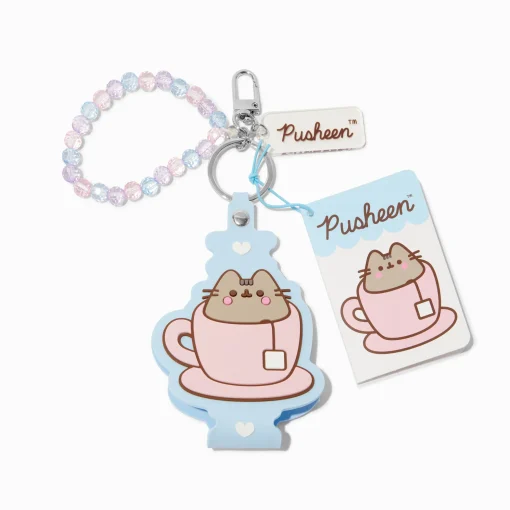 Porte-clés bracelet en silicone thé Pusheen®