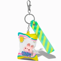 Porte-clés bracelet lapin goûter