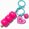 Porte-clés friandise trio d'ours rose