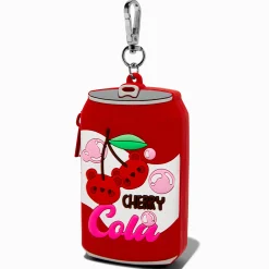 Porte-clés porte-monnaie en silicone supérette cola à la cerise