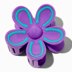 Purple Outlined Hair Claw