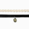 Ras-de-cou dentelle et fleurs séchées - Lot de 2