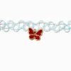 Ras-de-cou effet tatouage avec pendentif d’humeur papillon