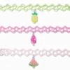 Ras-de-cou effet tatouage breloques estivales Claire's Club - Lot de 3
