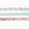 Ras-de-cou effet tatouage dégradé pastel - Lot de 3