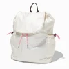 Sac à dos à rabat nylon blanc