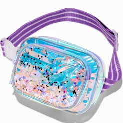 Sac ceinture shaker iridescent violet Claire's Club